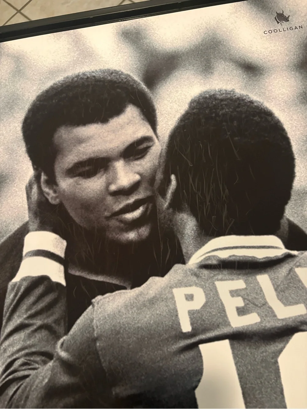 Mohamed Ali and Pelé Wall Art. 20x28. Frame not included